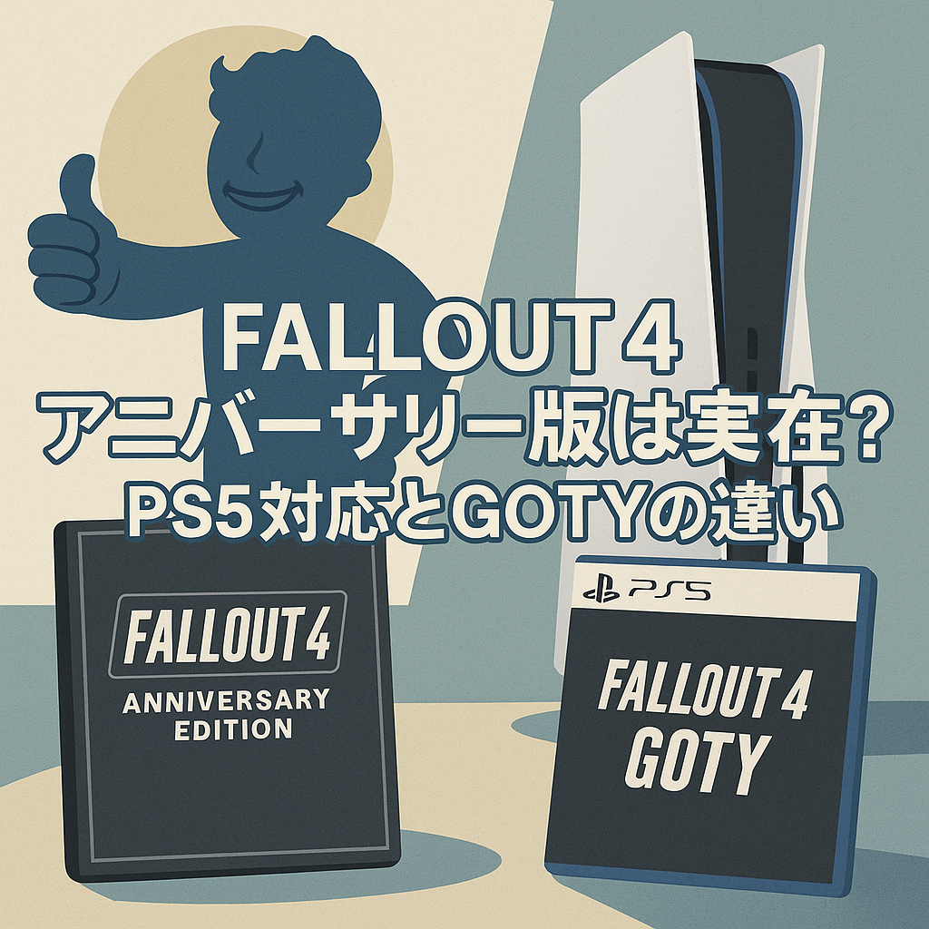 Fallout 4アニバーサリー版は実在？PS5対応とGOTYの違い