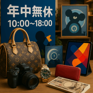 年中無休10:00-18:00の買取大吉福島西口店が選ばれる理由