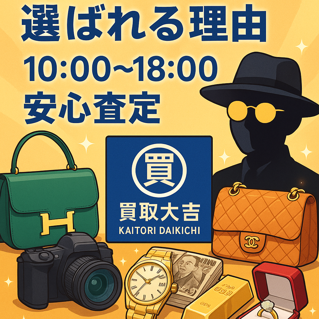 買取大吉福島西口店が選ばれる理由と10:00〜18:00の安心査定
