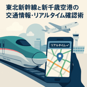 東北新幹線と新千歳空港の交通情報・リアルタイム確認術