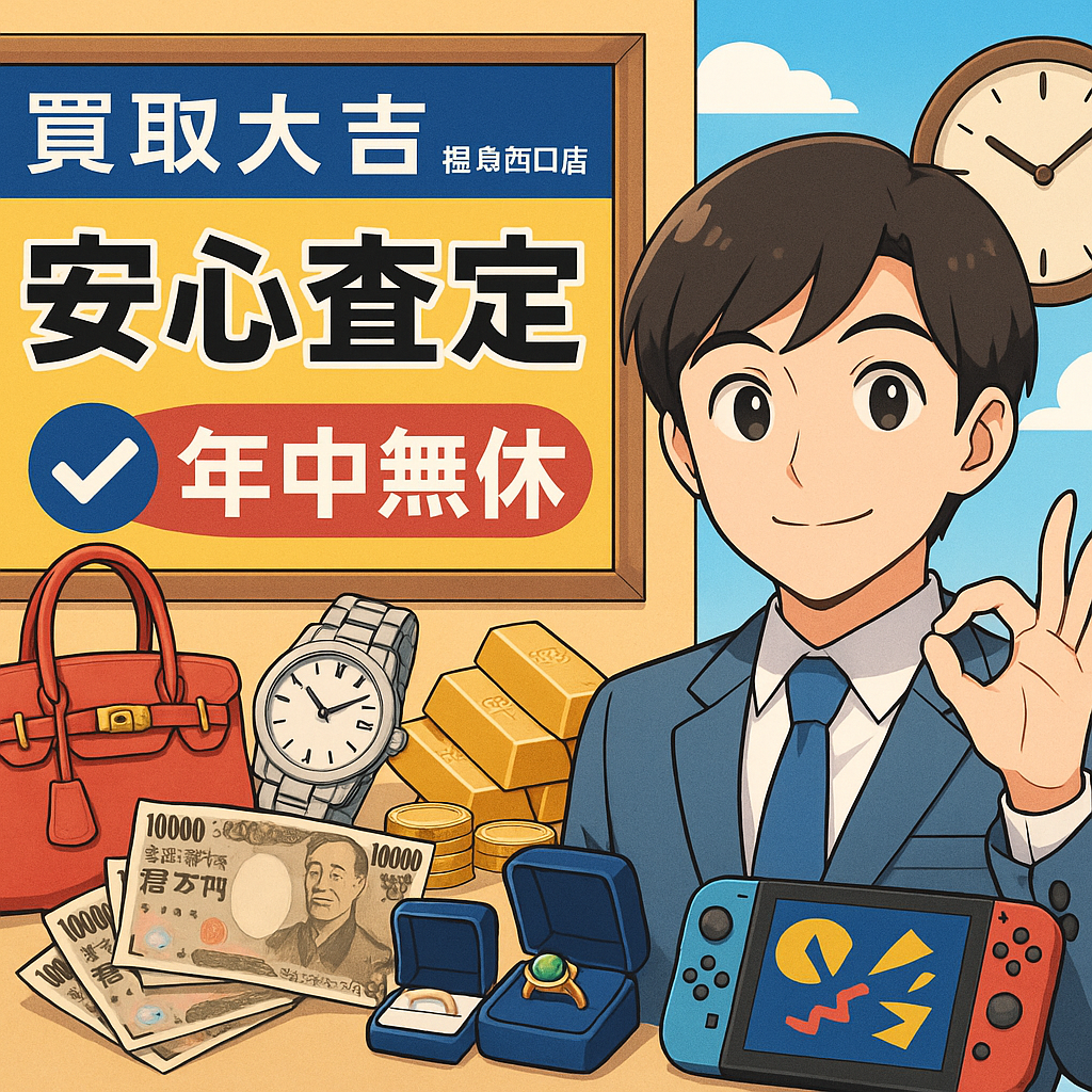 買取大吉福島西口店の安心査定と年中無休が選ばれる理由