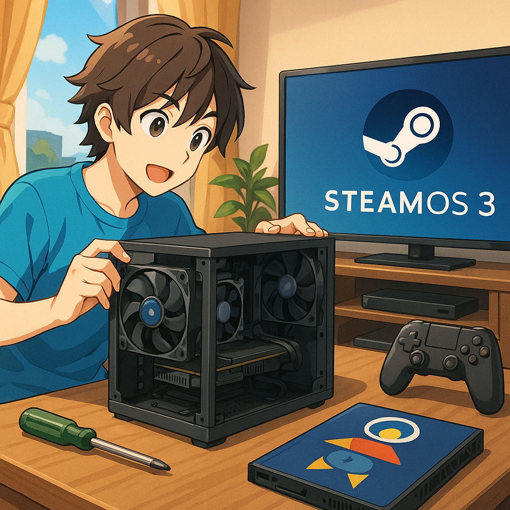Steam Machine PCを自作：SteamOS 3でリビング対応