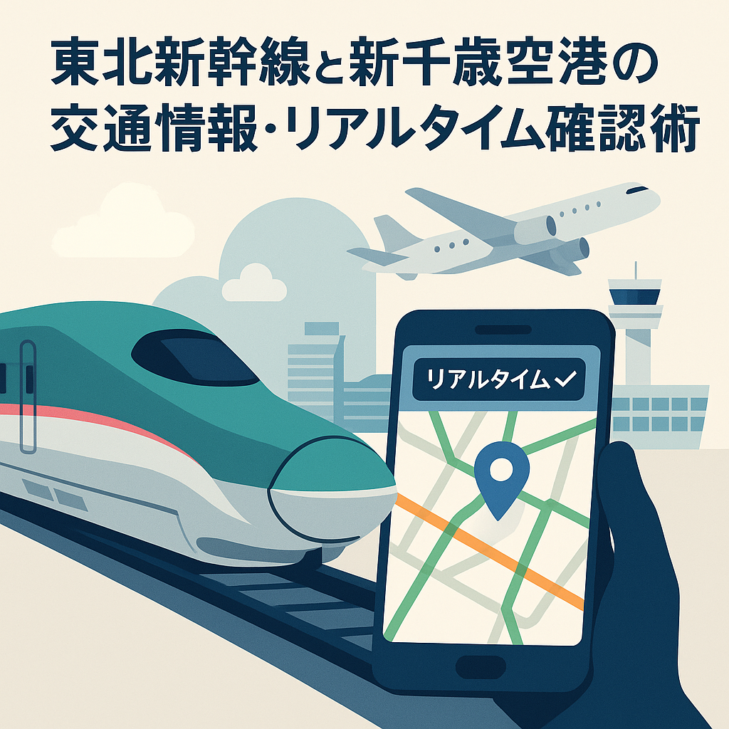 東北新幹線と新千歳空港の交通情報・リアルタイム確認術