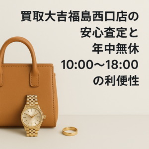 買取大吉福島西口店の安心査定と年中無休10:00〜18:00の利便性
