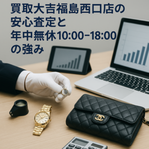 買取大吉福島西口店の安心査定と年中無休10:00〜18:00の強み