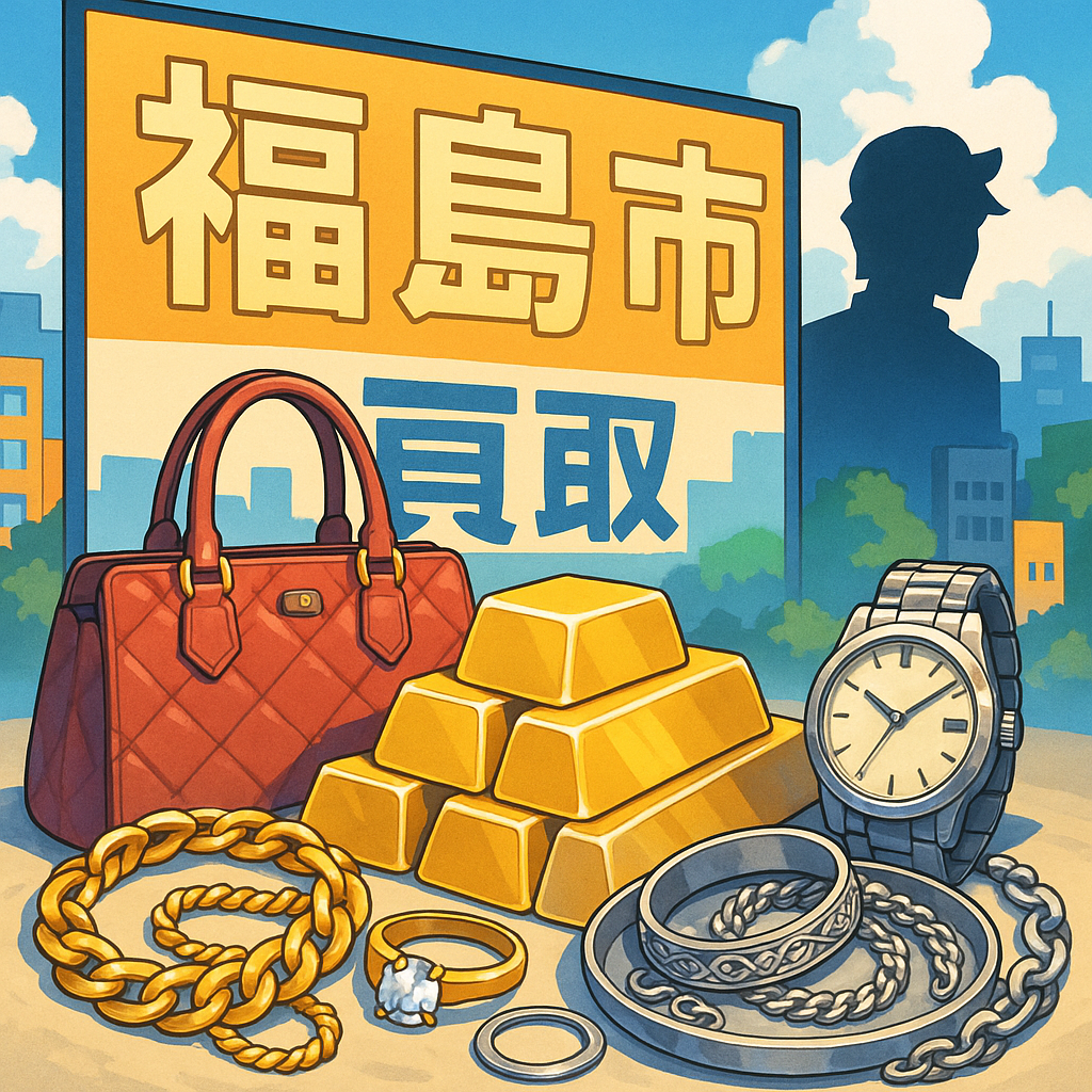 福島市 金 買取・銀買取 K18・SV925対応 年中無休