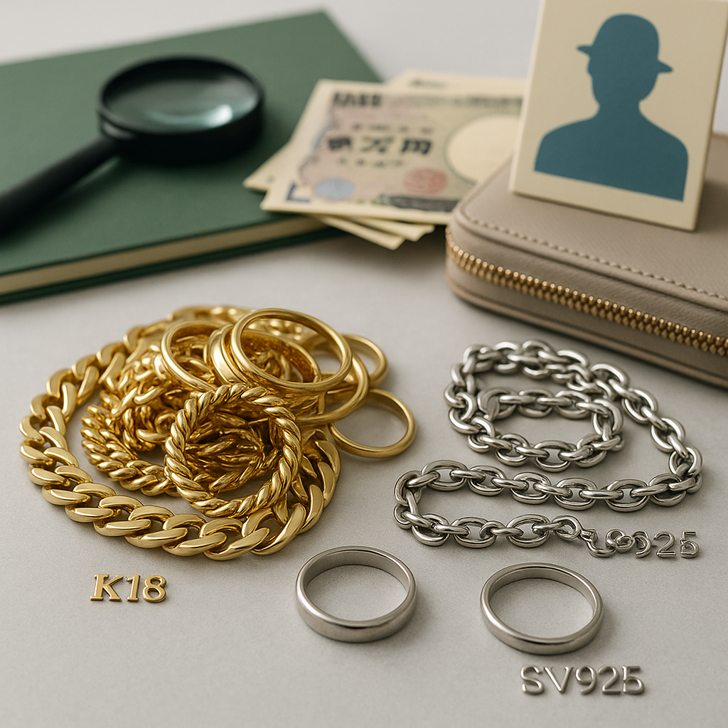 福島市の買取で金・銀を有利に売るK18・SV925の基礎